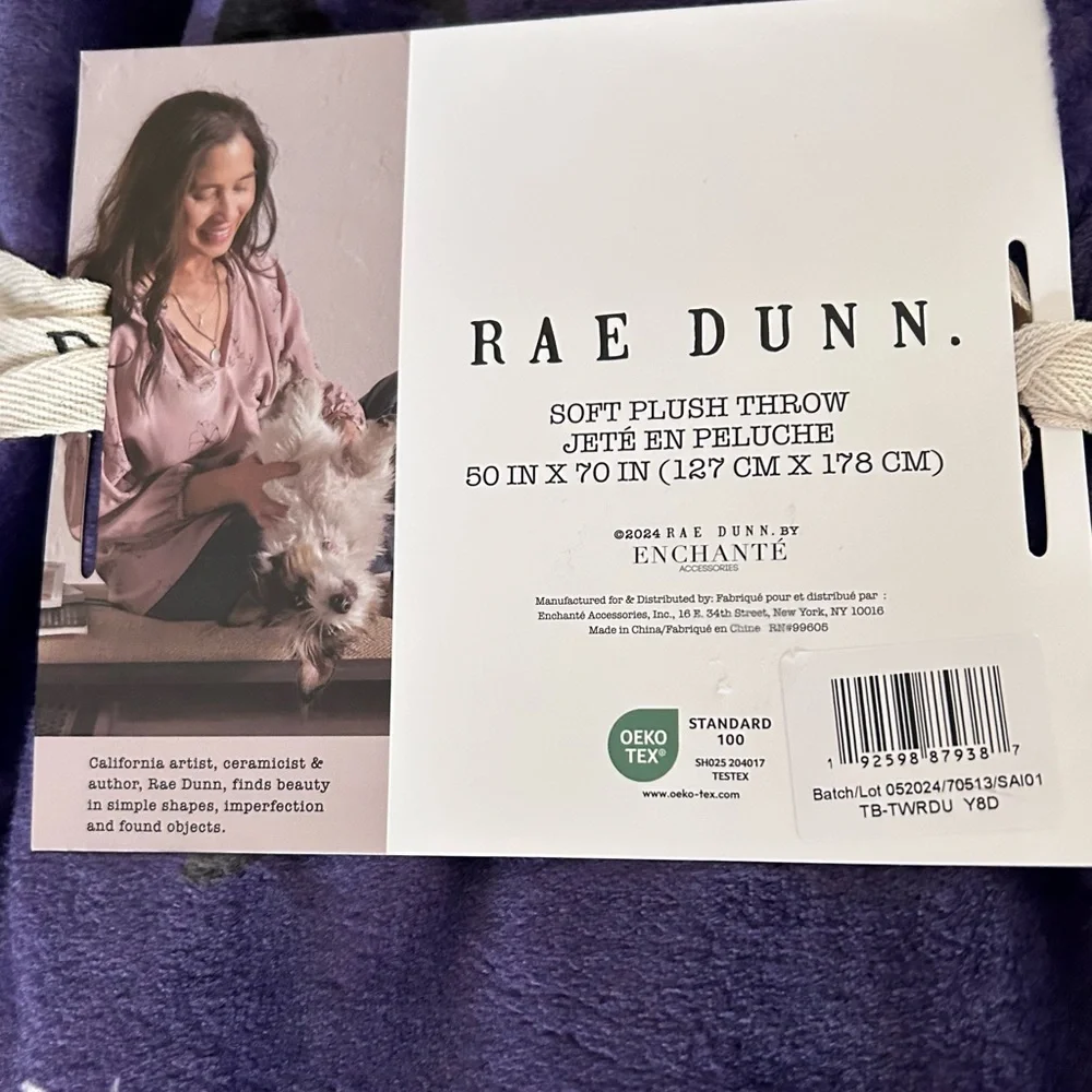Rae Dunn Halloween Soft Plush Throw